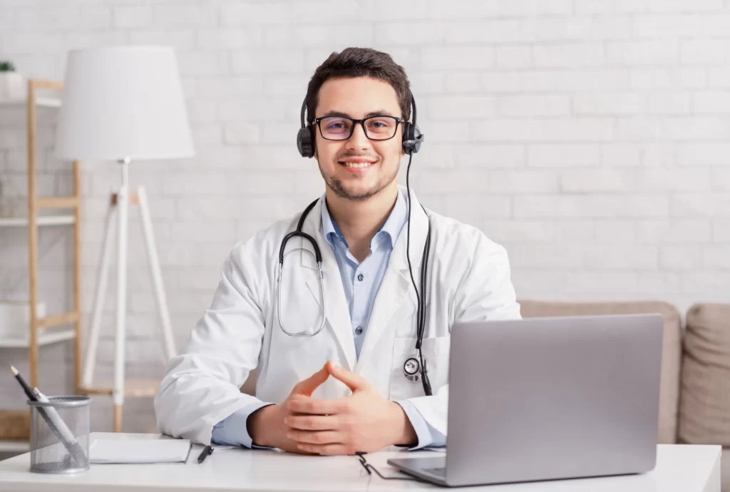 Online consultation with a provider